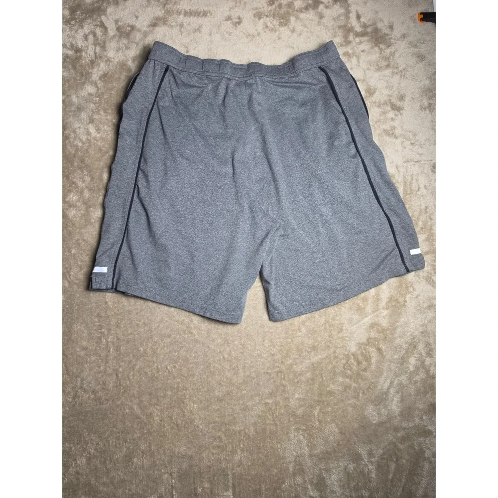 Balance Collection Mens Athletic Shorts Gray Heather Gym Workout Training Large